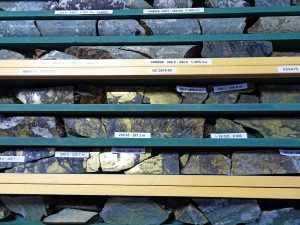 Nicola Mining New Craigmont Property core samples close up